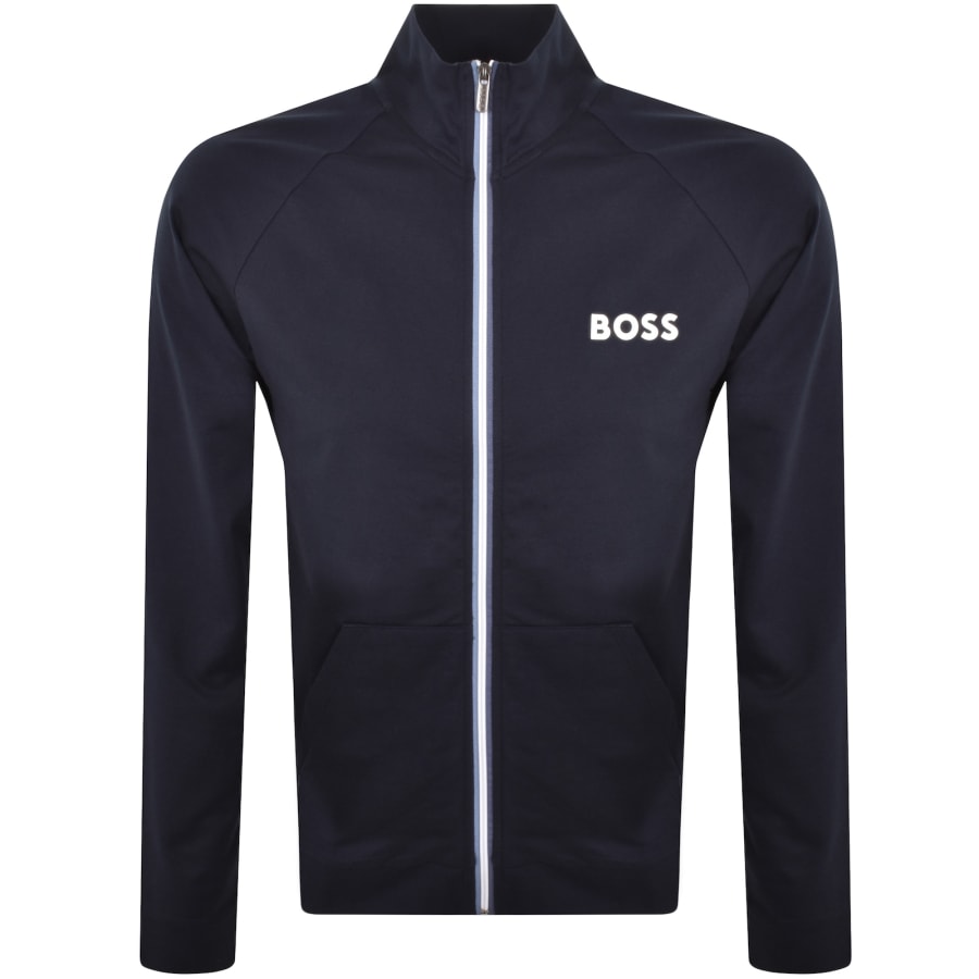 BOSS Authentic Full Zip Sweatshirt Navy Mainline Menswear